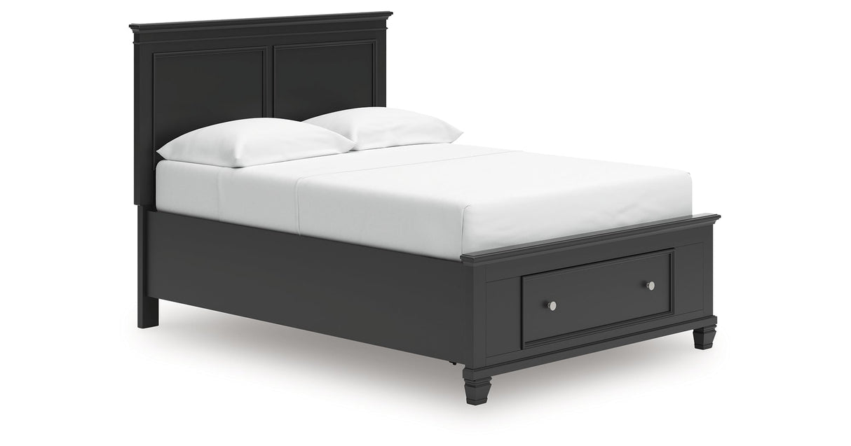 Lanolee Black Full Panel Storage Bed by Ashley at Eve Furniture