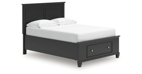Lanolee Black Full Panel Storage Bed by Ashley at Eve Furniture