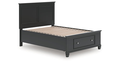 Lanolee Black Full Panel Storage Bed by Ashley at Eve Furniture