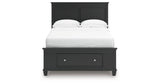 Lanolee Black Full Panel Storage Bed by Ashley at Eve Furniture