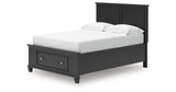 Lanolee Black Full Panel Storage Bed by Ashley at Eve Furniture