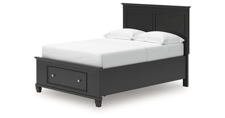 Lanolee Black Full Panel Storage Bed by Ashley at Eve Furniture