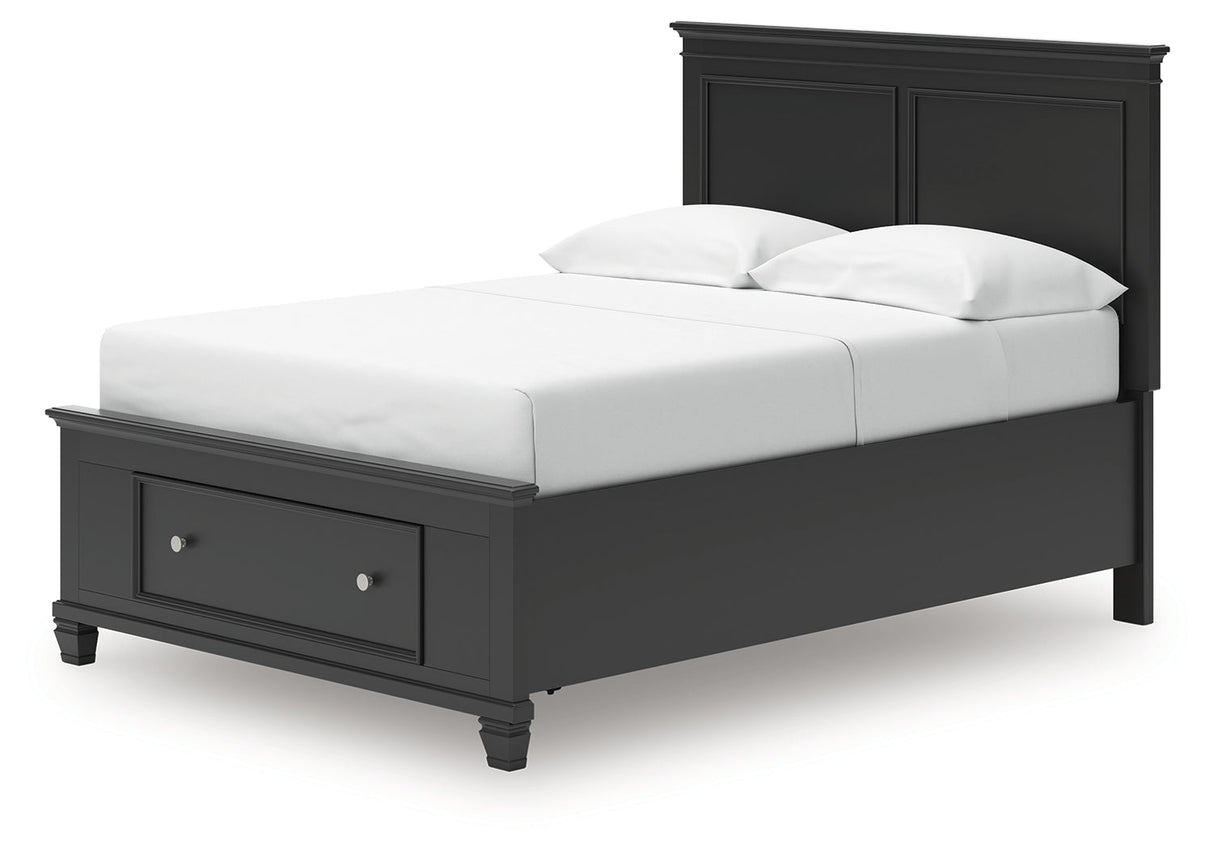 Lanolee Black Full Panel Storage Bed by Ashley at Eve Furniture