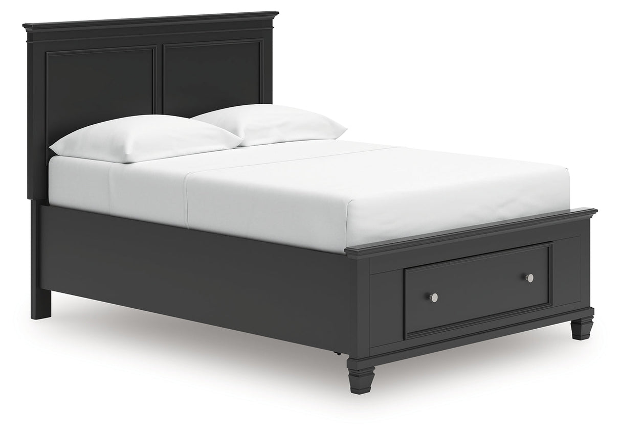 Lanolee Black Full Panel Storage Bed by Ashley at Eve Furniture