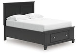 Lanolee Black Full Panel Storage Bed by Ashley at Eve Furniture