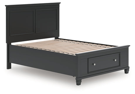 Lanolee Black Full Panel Storage Bed by Ashley at Eve Furniture