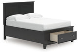 Lanolee Black Full Panel Storage Bed by Ashley at Eve Furniture