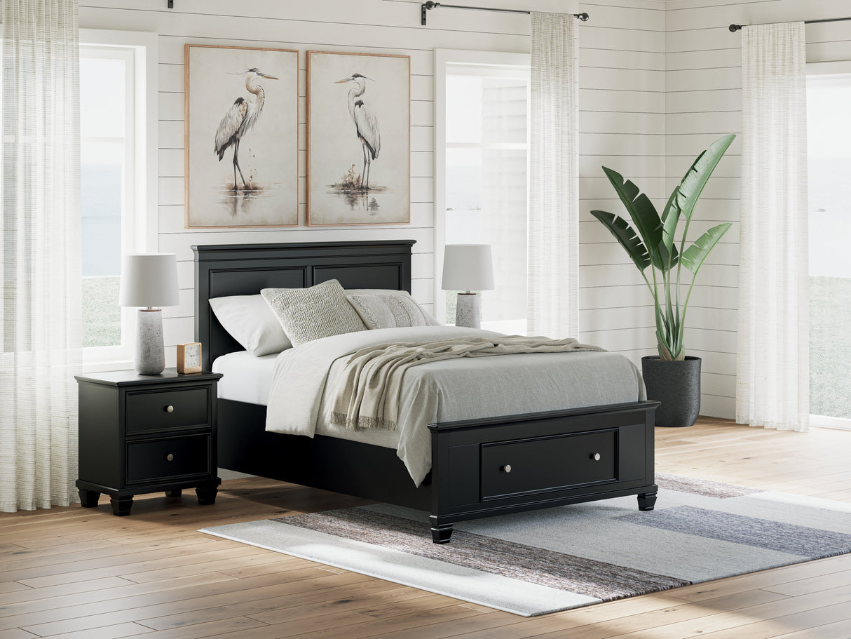 Lanolee Black Full Panel Storage Bed by Ashley at Eve Furniture