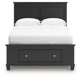 Lanolee Black Full Panel Storage Bed by Ashley at Eve Furniture