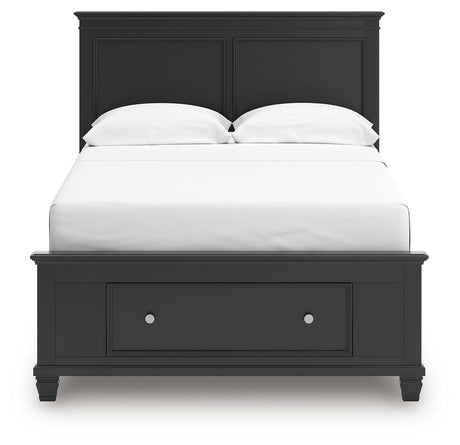 Lanolee Black Full Panel Storage Bed by Ashley at Eve Furniture