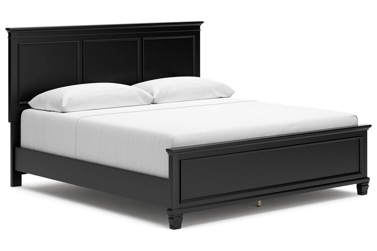 Lanolee Black King Panel Bed by Ashley at Eve Furniture