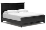 Lanolee Black King Panel Bed by Ashley at Eve Furniture
