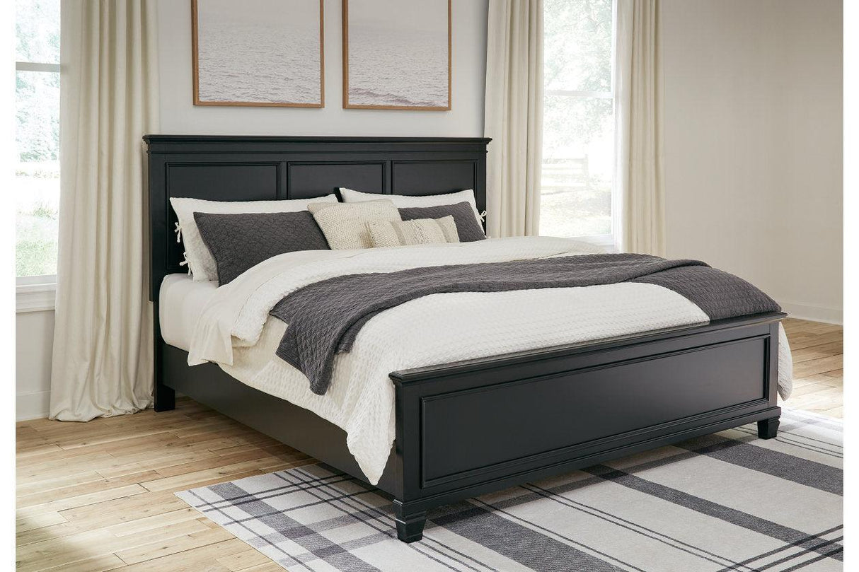 Lanolee Black King Panel Bed by Ashley at Eve Furniture