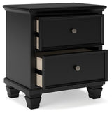 Lanolee Black Nightstand by Ashley at Eve Furniture