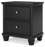 Lanolee Black Nightstand by Ashley at Eve Furniture
