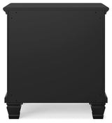Lanolee Black Nightstand by Ashley at Eve Furniture
