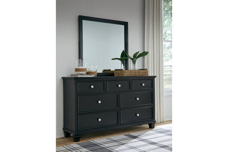 Lanolee Black Panel Bedroom Set by Ashley at Eve Furniture