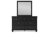 Lanolee Black Panel Bedroom Set by Ashley at Eve Furniture