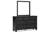 Lanolee Black Panel Bedroom Set by Ashley at Eve Furniture