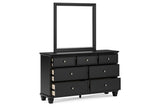 Lanolee Black Panel Bedroom Set by Ashley at Eve Furniture