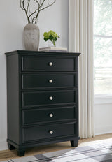 Lanolee Black Panel Bedroom Set by Ashley at Eve Furniture