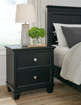 Lanolee Black Panel Bedroom Set by Ashley at Eve Furniture