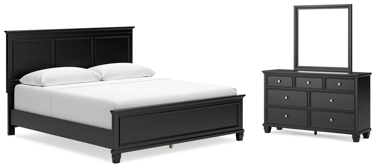 Lanolee Black Panel Bedroom Set by Ashley at Eve Furniture