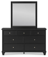 Lanolee Black Panel Bedroom Set by Ashley at Eve Furniture