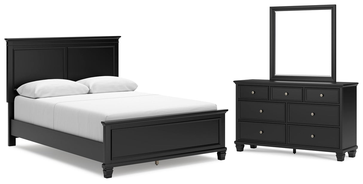 Lanolee Black Panel Bedroom Set by Ashley at Eve Furniture