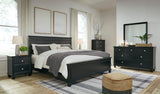 Lanolee Black Panel Bedroom Set by Ashley at Eve Furniture