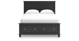 Lanolee Black Queen Panel Storage Bed by Ashley at Eve Furniture
