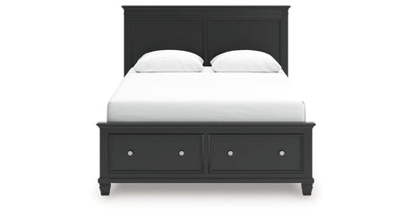 Lanolee Black Queen Panel Storage Bed by Ashley at Eve Furniture