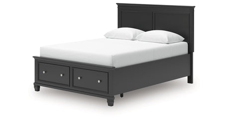 Lanolee Black Queen Panel Storage Bed by Ashley at Eve Furniture