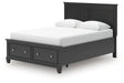 Lanolee Black Queen Panel Storage Bed by Ashley at Eve Furniture