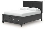 Lanolee Black Queen Panel Storage Bed by Ashley at Eve Furniture