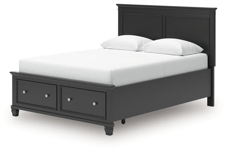 Lanolee Black Queen Panel Storage Bed by Ashley at Eve Furniture