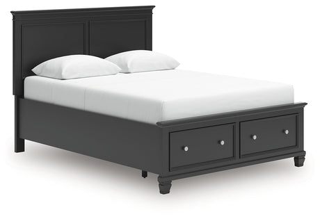 Lanolee Black Queen Panel Storage Bed by Ashley at Eve Furniture