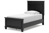 Lanolee Black Twin Panel Bed by Ashley at Eve Furniture