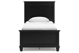 Lanolee Black Twin Panel Bed by Ashley at Eve Furniture