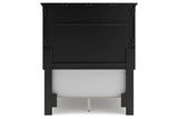 Lanolee Black Twin Panel Bed by Ashley at Eve Furniture
