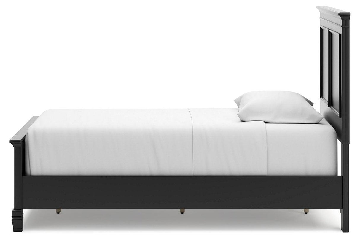 Lanolee Black Twin Panel Bed by Ashley at Eve Furniture