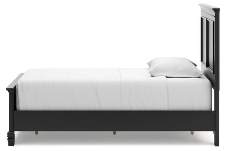 Lanolee Black Twin Panel Bed by Ashley at Eve Furniture