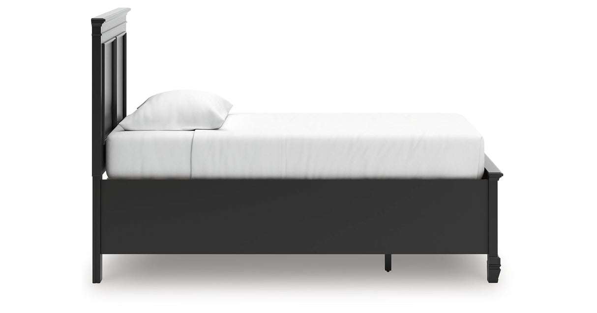 Lanolee Black Twin Panel Storage Bed by Ashley at Eve Furniture