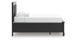 Lanolee Black Twin Panel Storage Bed by Ashley at Eve Furniture