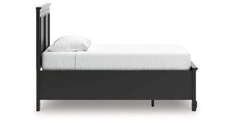 Lanolee Black Twin Panel Storage Bed by Ashley at Eve Furniture