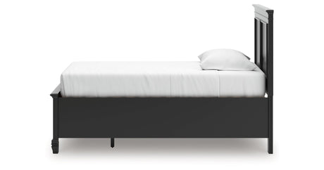 Lanolee Black Twin Panel Storage Bed by Ashley at Eve Furniture