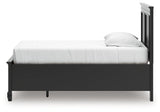 Lanolee Black Twin Panel Storage Bed by Ashley at Eve Furniture