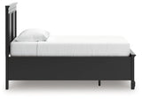 Lanolee Black Twin Panel Storage Bed by Ashley at Eve Furniture