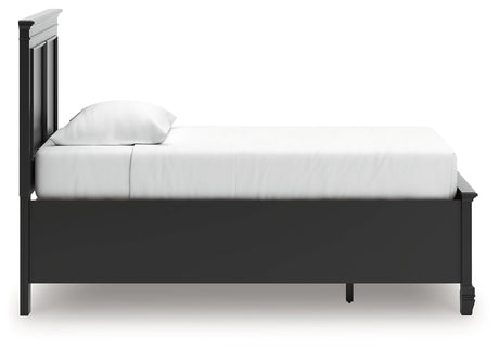 Lanolee Black Twin Panel Storage Bed by Ashley at Eve Furniture