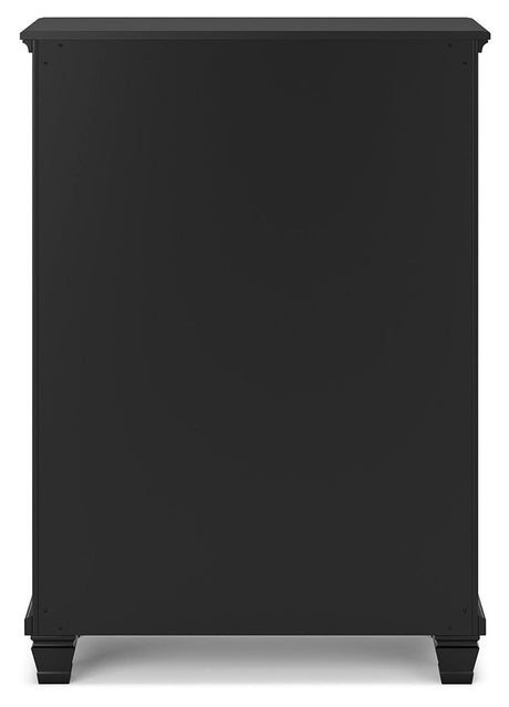 Lanolee Black Chest of Drawers by Ashley at Eve Furniture